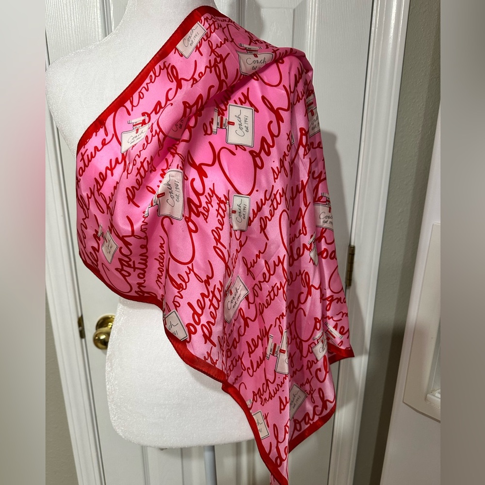 Coach silk scarf